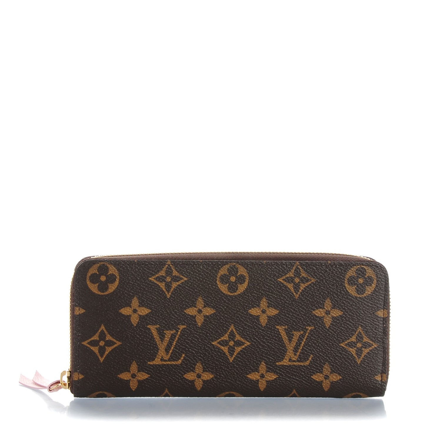 Monogram Clemence Wallet Rose Ballerine