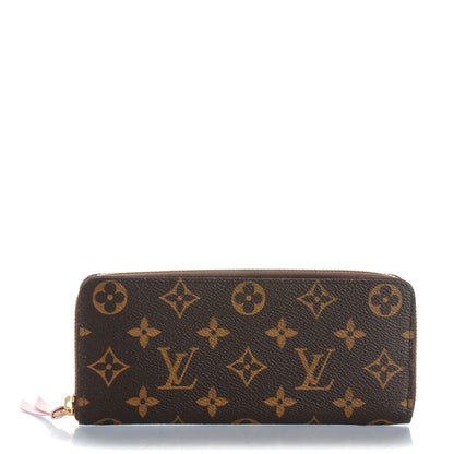 Louis Vuitton Monogram Clemence Wallet Rose Ballerine 1 of 7