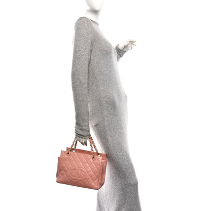 Chanel Caviar Quilted Petit Timeless Shopping Tote PTT Pink 2 of 11