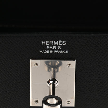 Hermes Epsom Kelly Sellier 32 Black 6 of 11