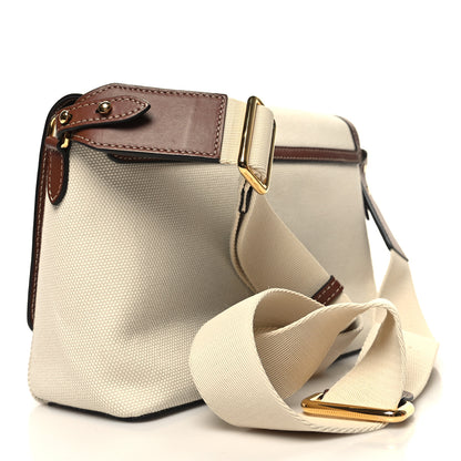 Burberry Canvas Horseferry Print Note Crossbody Bag Natural Tan 3 of 10