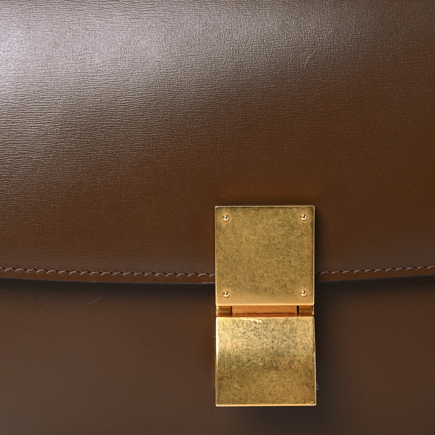 Celine Box Calfskin Medium Classic Box Flap Bag Camel 11 of 17