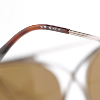 Tom Ford Peter Aviator Sunglasses TF142 Silver 5 of 7