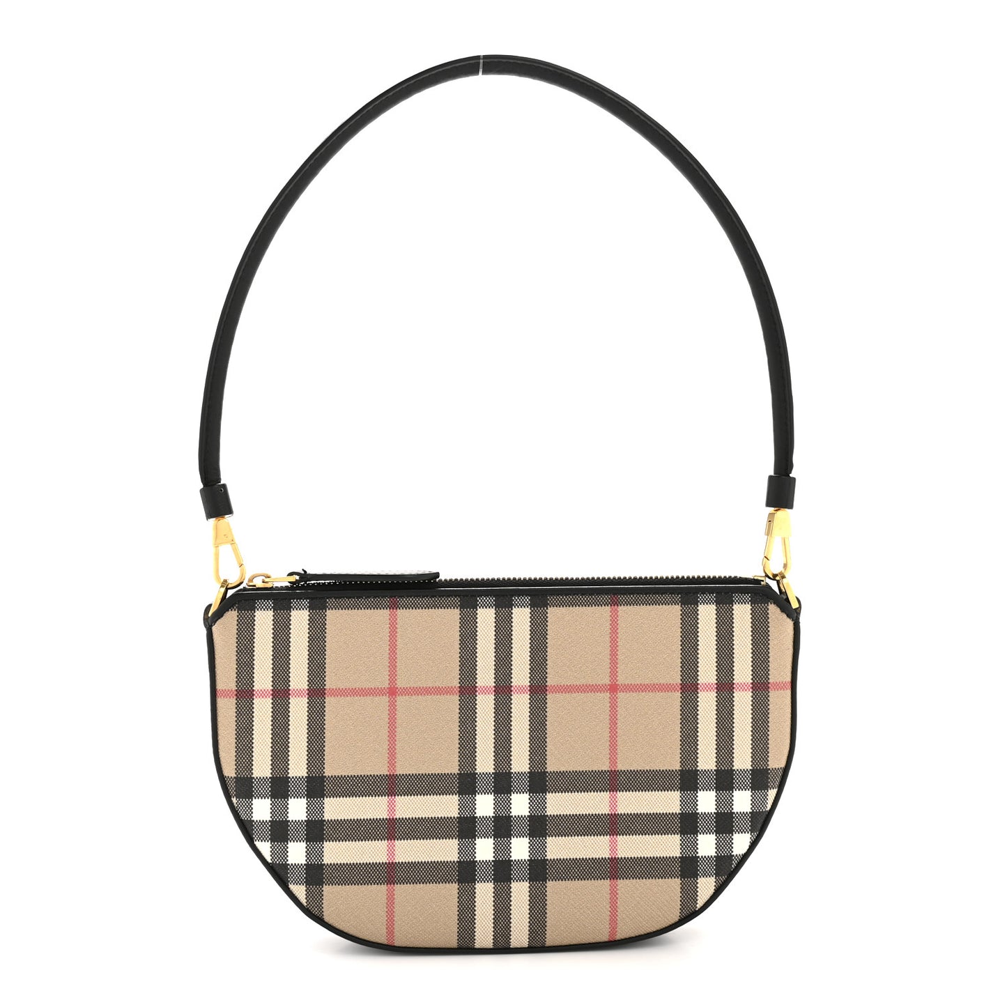 Vintage Check Calfskin Olympia Slim Pouch Archive Beige