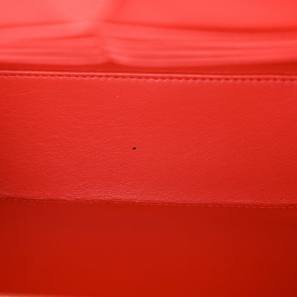 Chanel Caviar Quilted Large CC Filigree Vanity Case Red 12 of 13