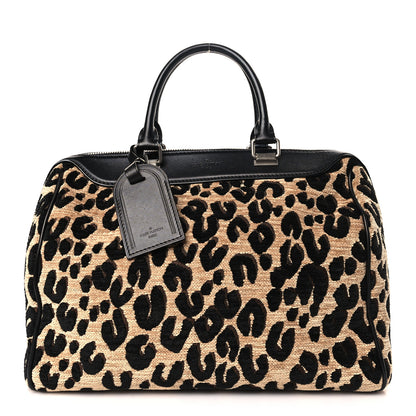 Louis Vuitton Jacquard Velvet Leopard Print Stephen Sprouse Speedy 1 of 8