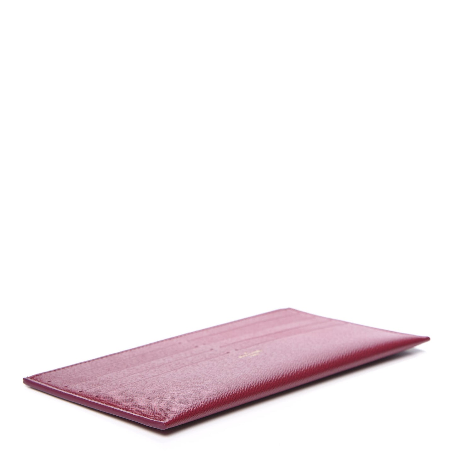 Calfskin Felicie Card Holder Insert Fuchsia