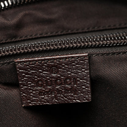 Gucci Monogram Web Medium Double Pocket Messenger Bag Dark Brown 6 of 11
