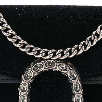 Gucci Velvet Super Mini Dionysus Shoulder Bag Black 7 of 9