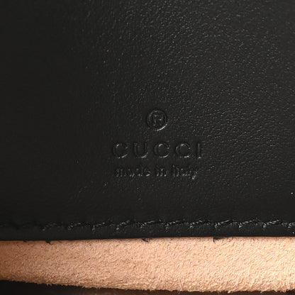 Gucci Calfskin Matelasse GG Marmont Round Wrist Wallet Black 7 of 9