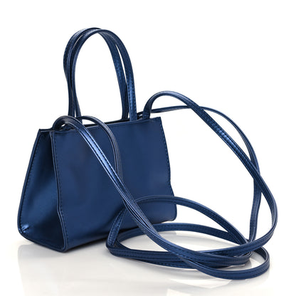 Telfar Vegan Leather Small Shopping Bag Cobalt 2 of 8
