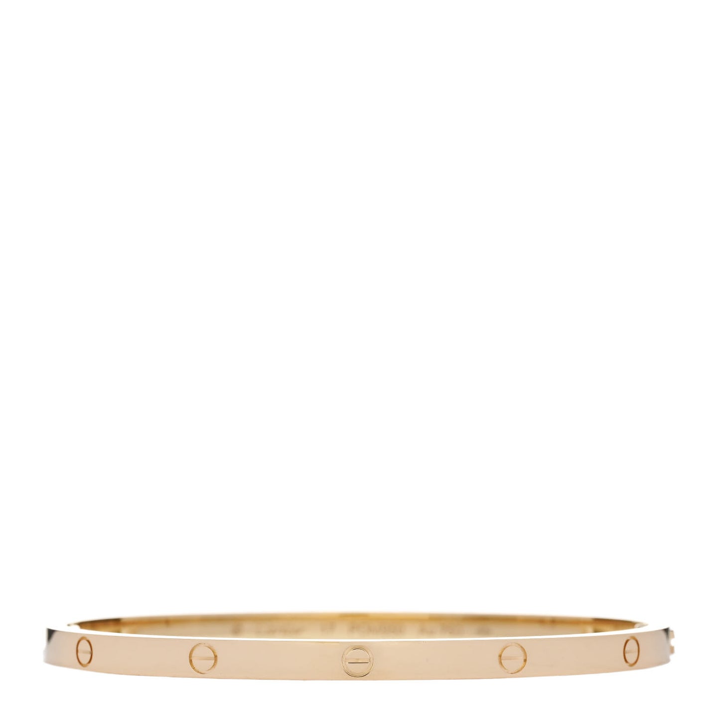 18K Yellow Gold Small LOVE Bracelet 17