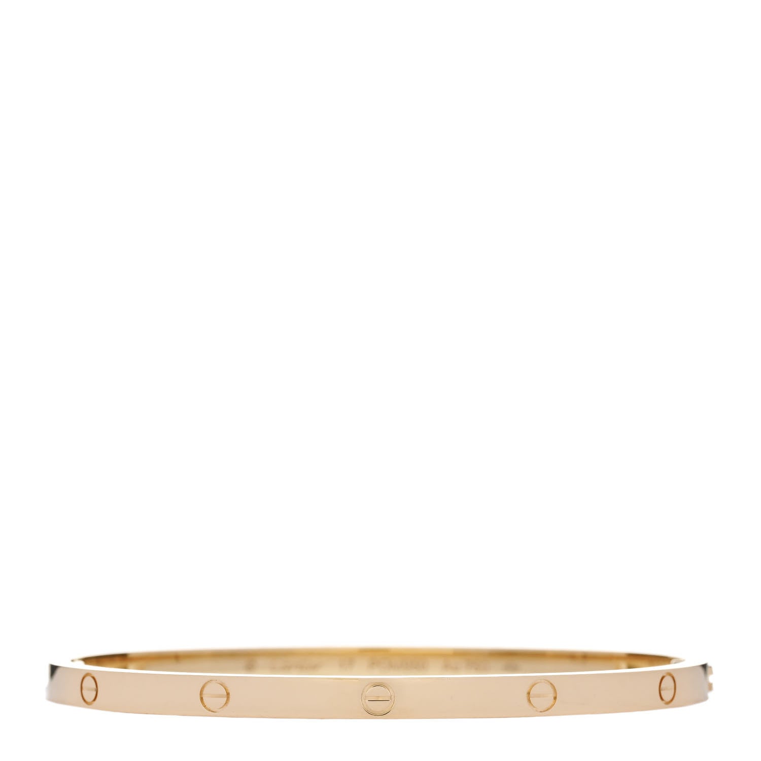 Cartier 18K Yellow Gold Small LOVE Bracelet 17 1 of 8