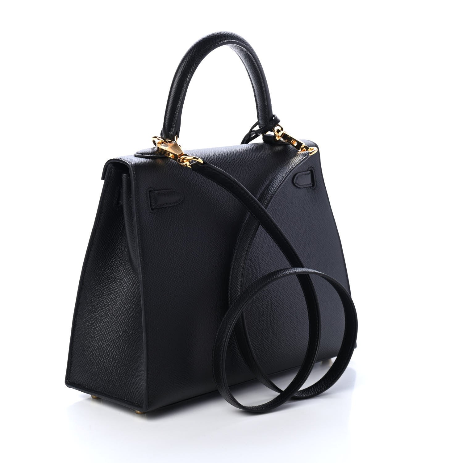 Hermes Epsom Kelly Sellier 25 Black 2 of 10