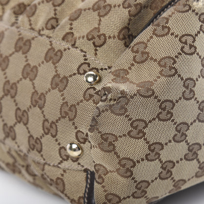 Gucci Monogram D Gold Tote Dark Brown 14 of 14