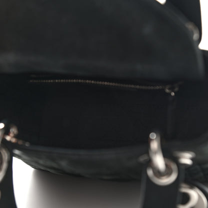 Christian Dior Metallic Calfskin Cannage Mini Lady Dior Black 4 of 8