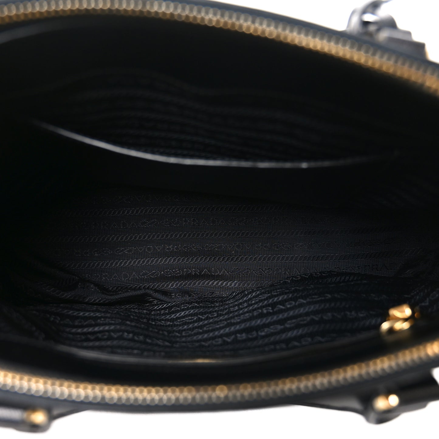 Saffiano Small Galleria Double Zip Tote Black