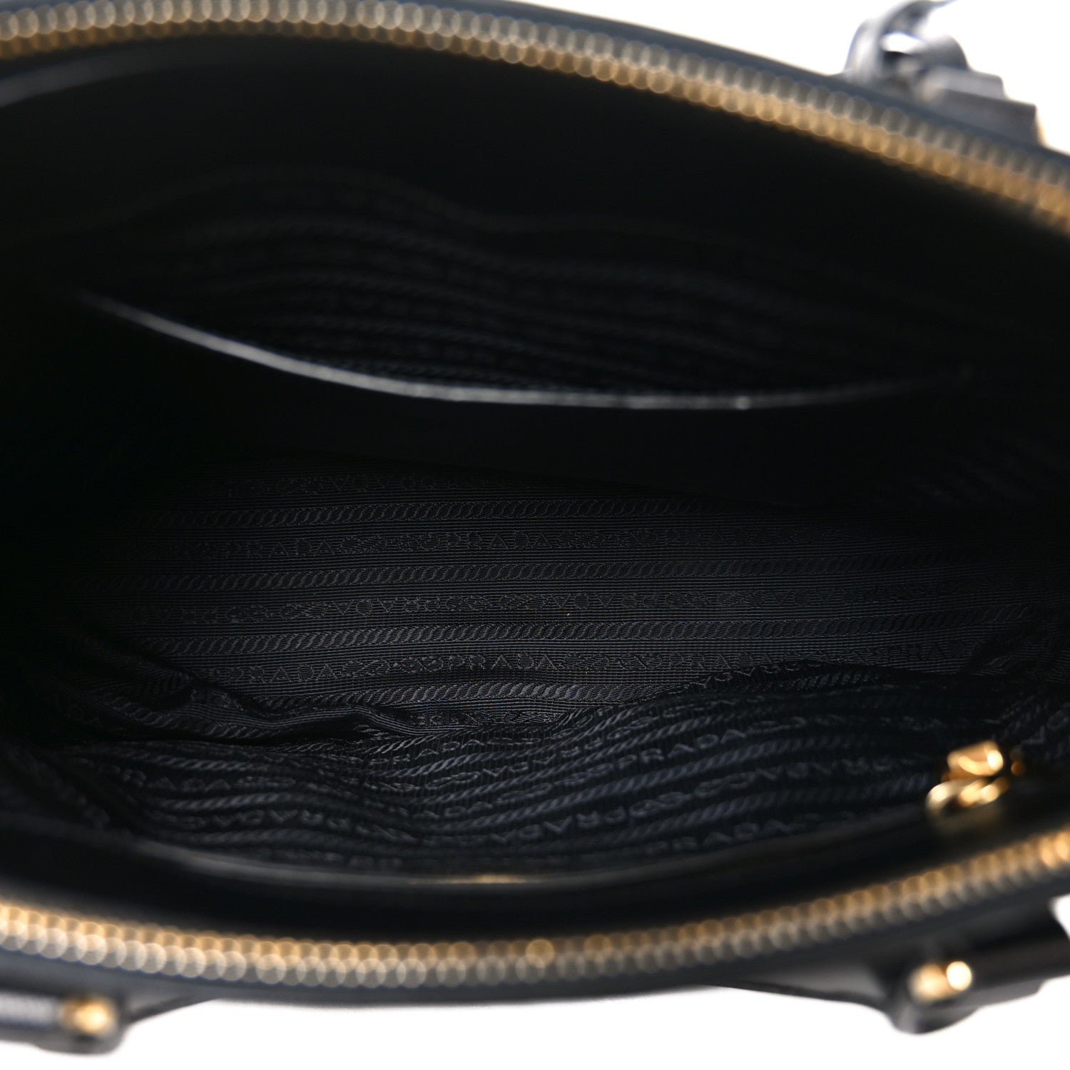 Prada Saffiano Small Galleria Double Zip Tote Black 5 of 9