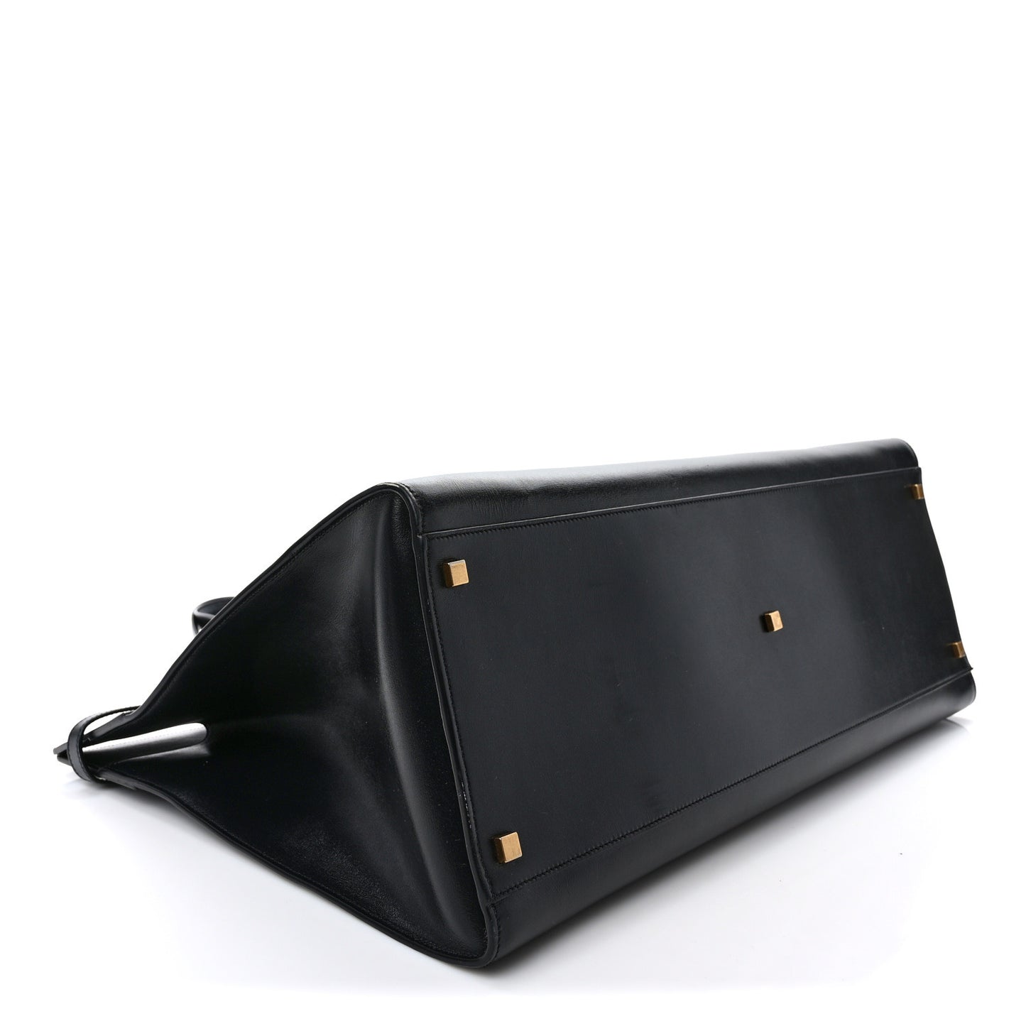 Calfskin Large Manhattan Shopper Tote Black