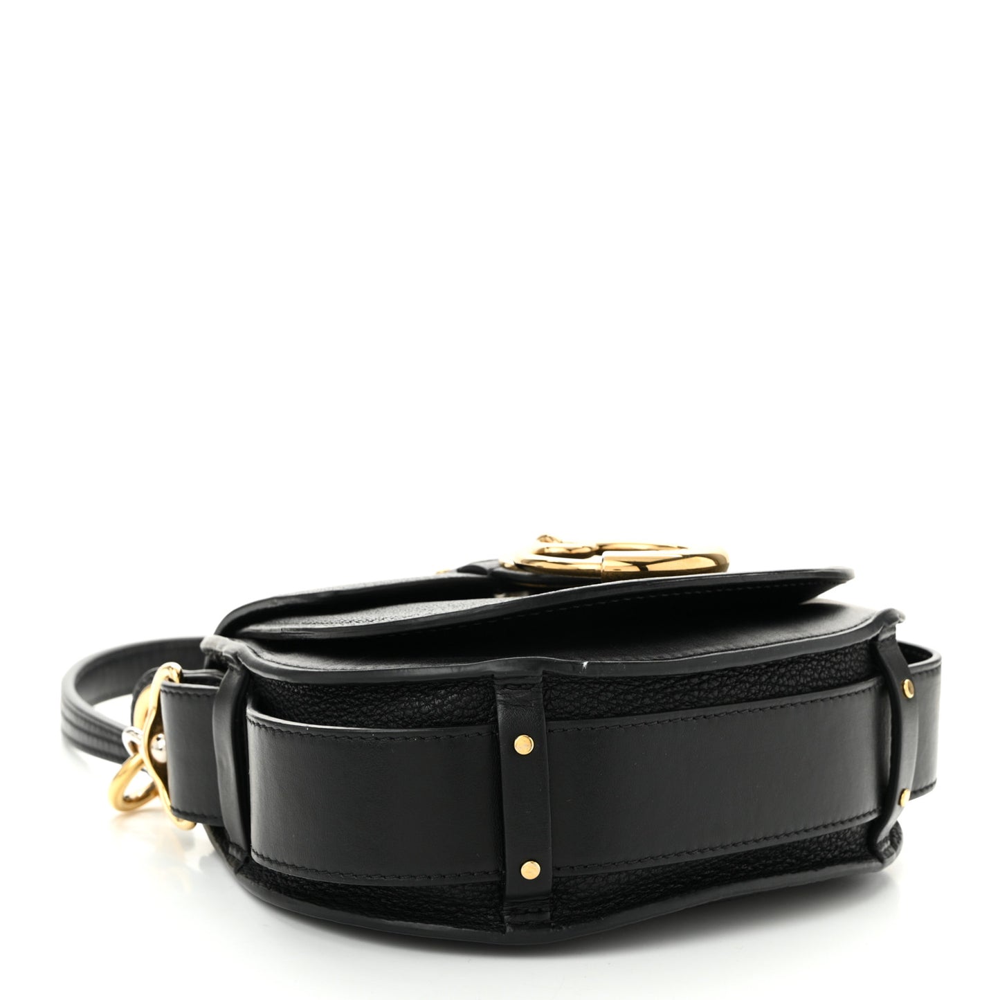 Grained Lambskin Small Tess Bag Black