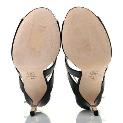 Chanel Lambskin CC Strappy Sandal 40 Black 4 of 4