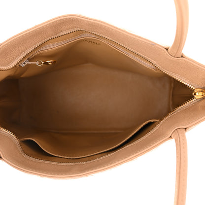 Chanel Caviar Quilted Medallion Tote Beige 5 of 10