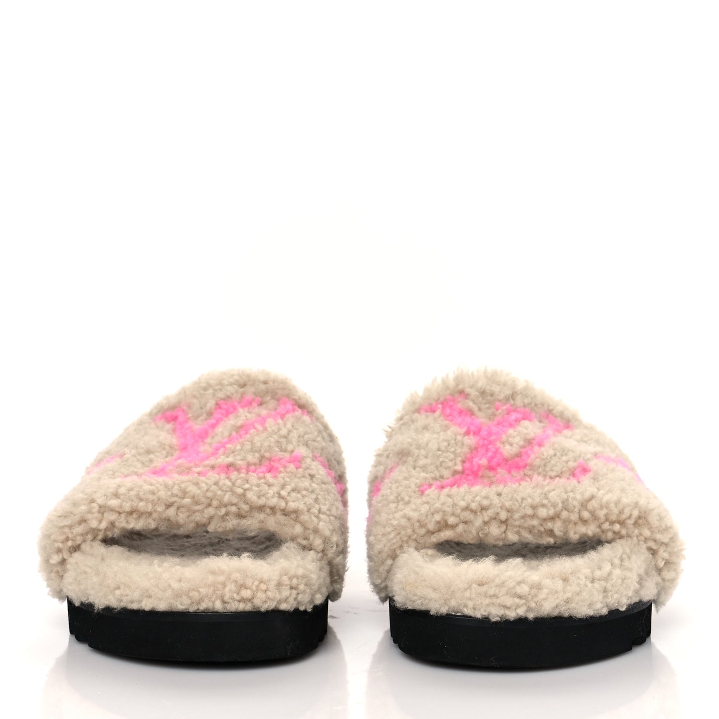 Shearling Paseo Flat Comfort Mule 37 Beige