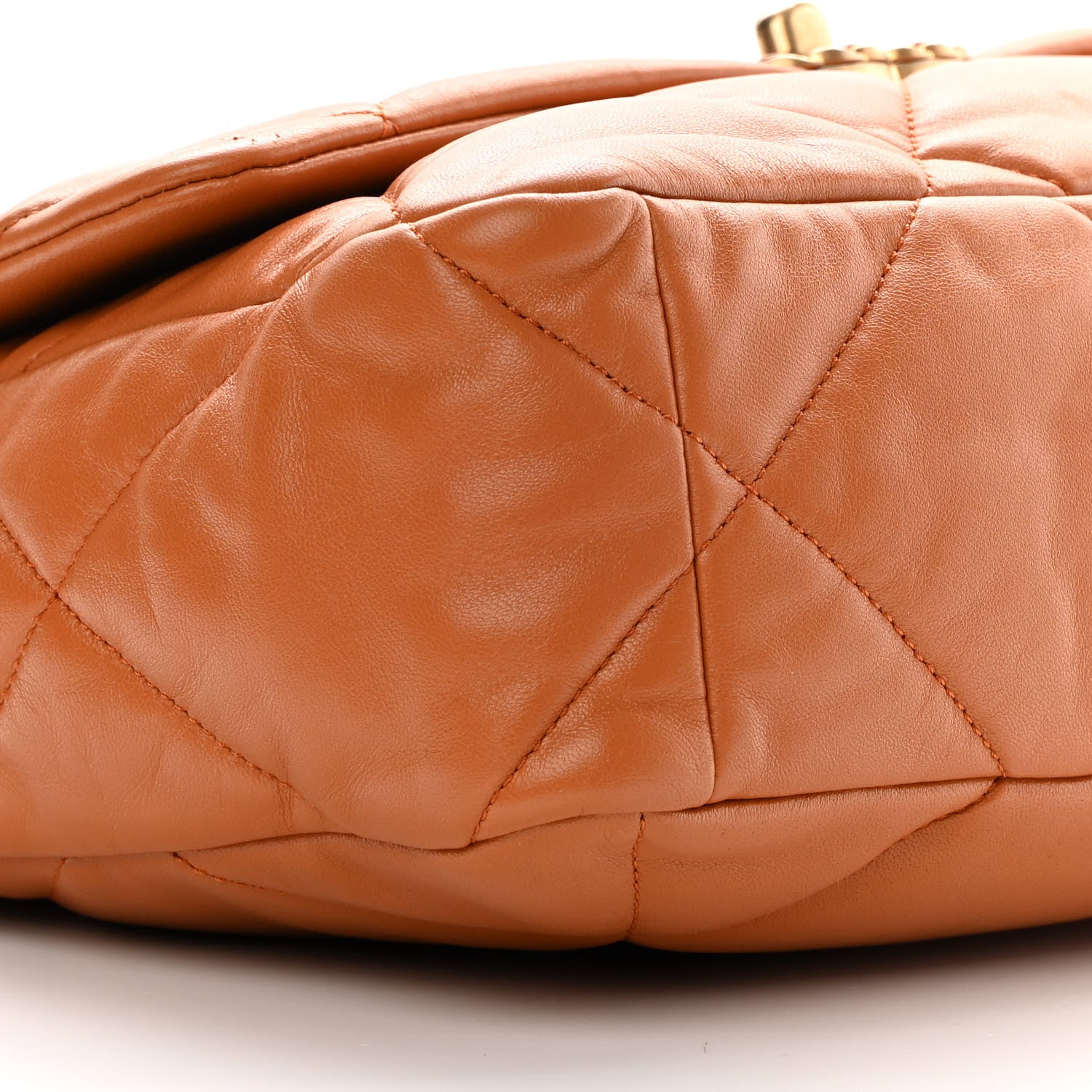 Chanel Lambskin Quilted Large Chanel 19 Flap Brown 9 of 11