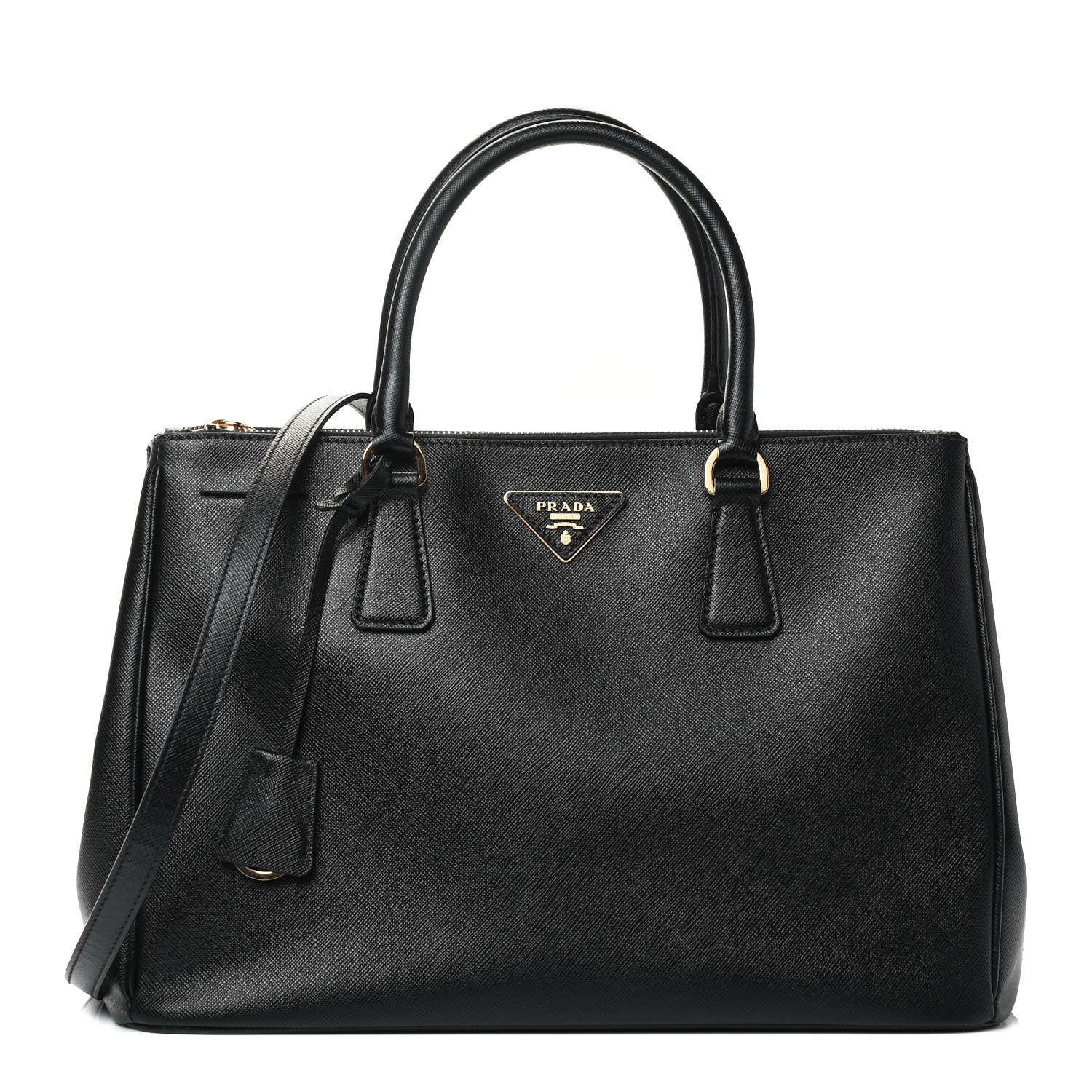 Prada Saffiano Medium Galleria Double Zip Tote Black 1 of 4