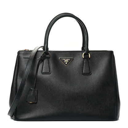 Prada Saffiano Medium Galleria Double Zip Tote Black 1 of 4