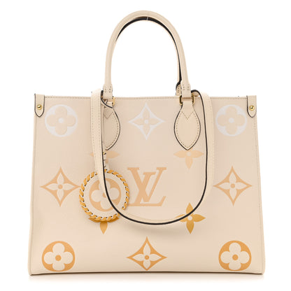 Louis Vuitton Empreinte Monogram Giant By The Pool Onthego MM Cream Saffron 1 of 9