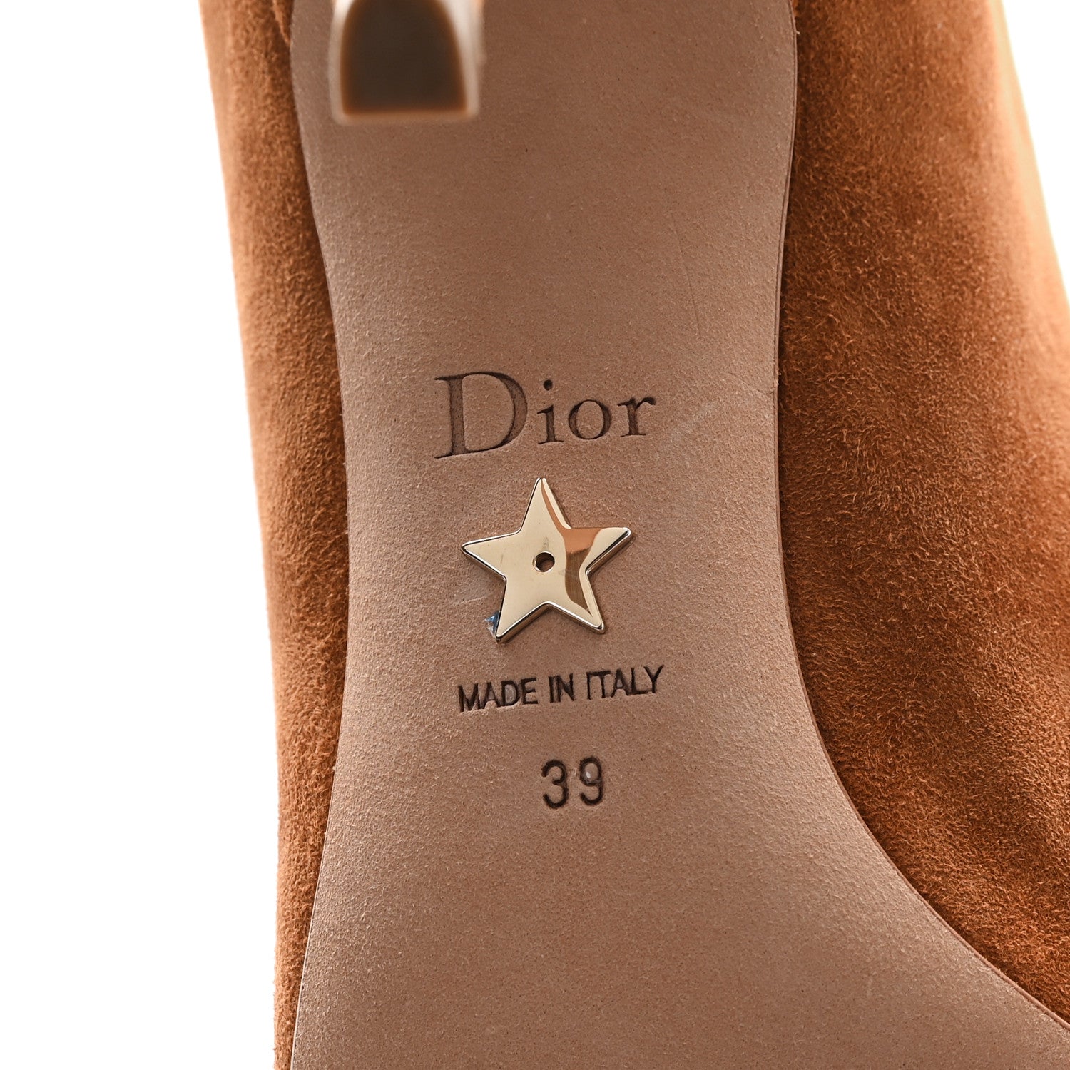 Christian Dior Suede D-Choc Short Boots 39 Camel 7 of 10