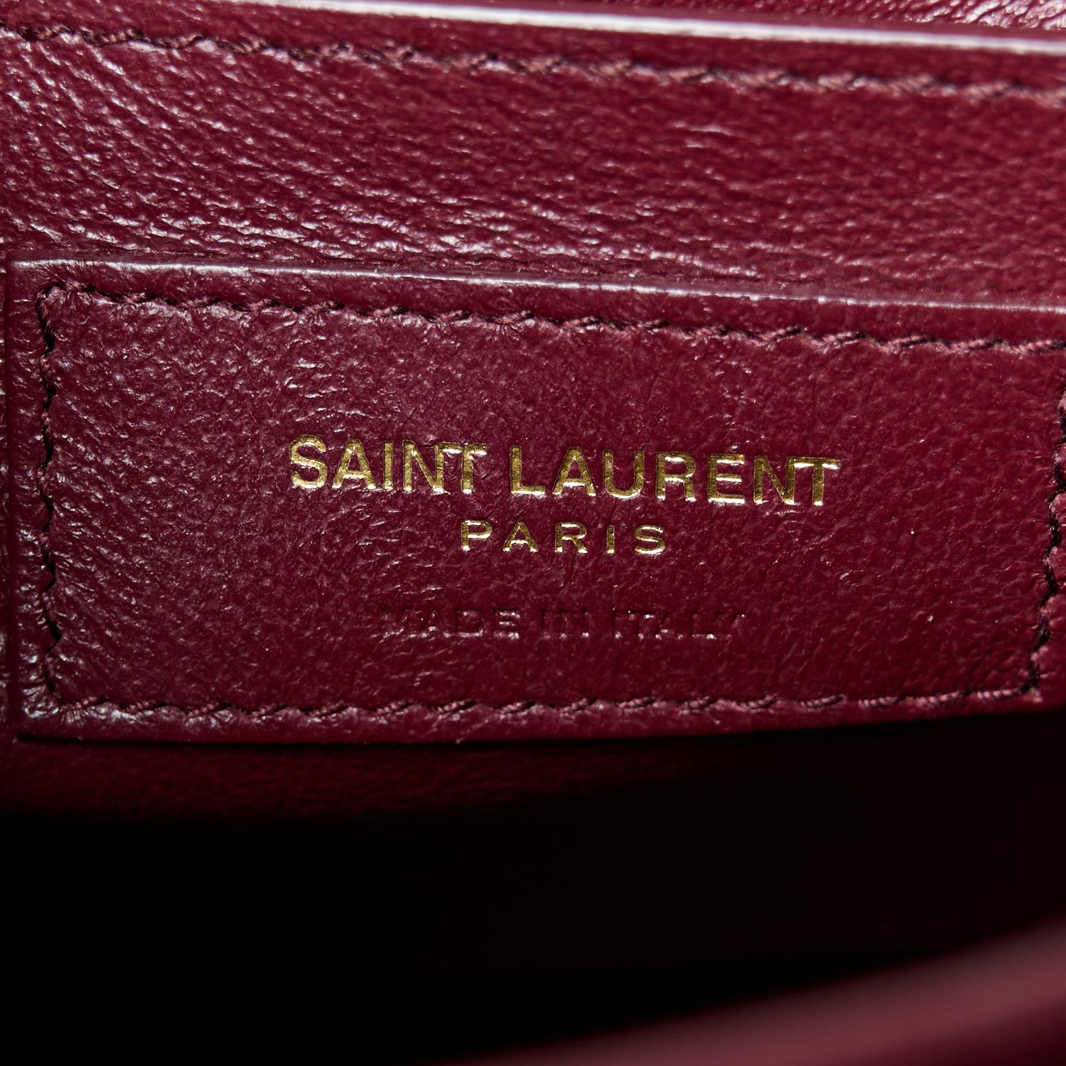 Saint Laurent Smooth Calfskin Medium Classic Monogram Cassandra Top Handle Black Rouge Legion 6 of 11