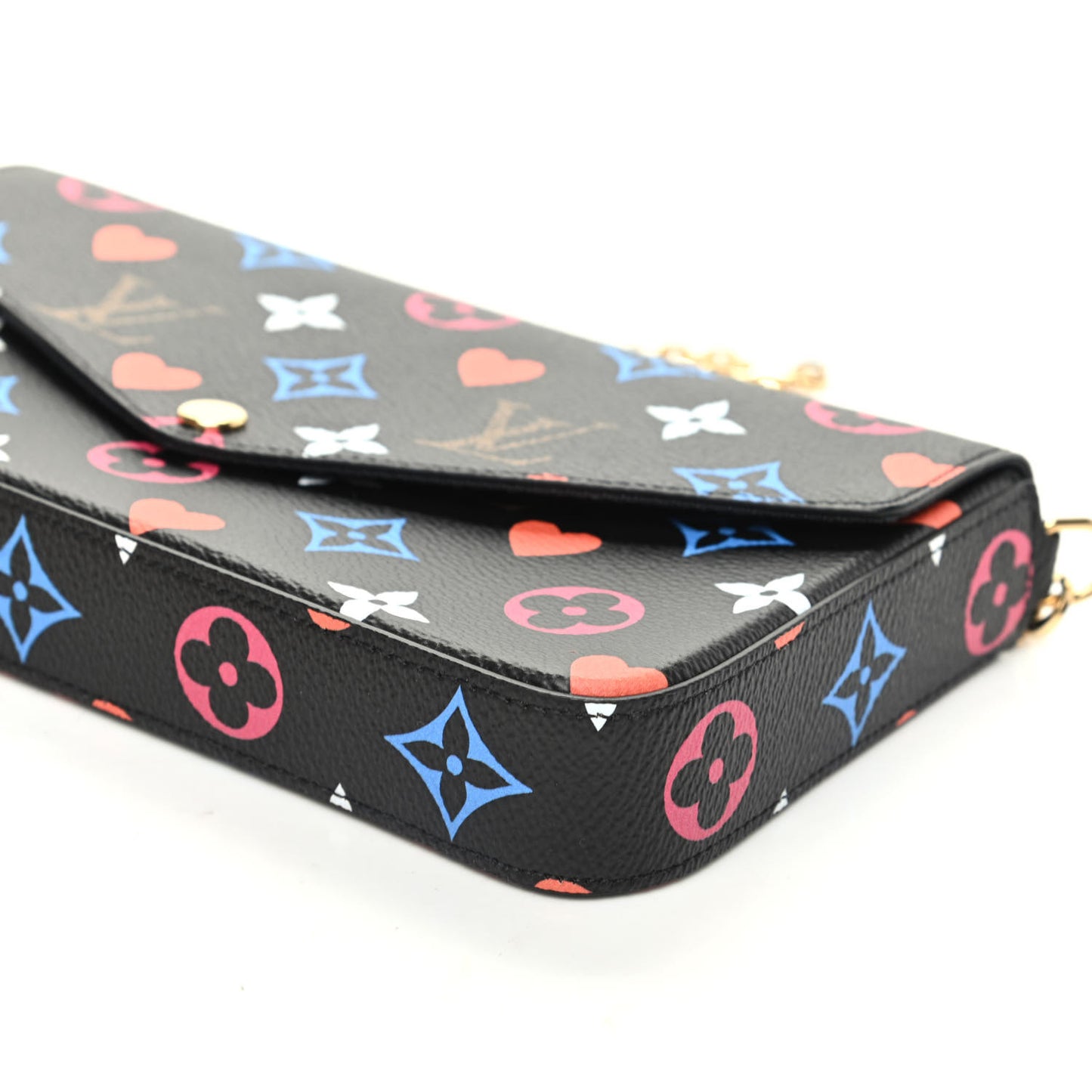 Game On Felicie Chain Wallet Black