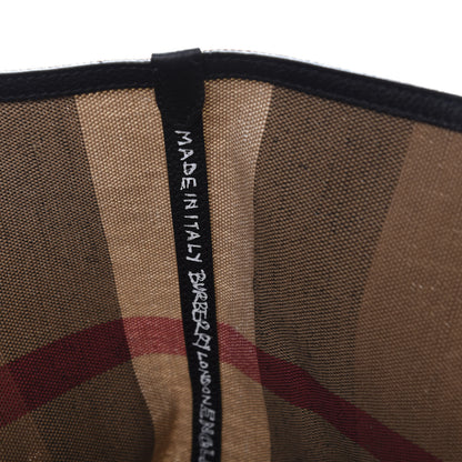 Burberry Coated Canvas Mega Check Medium Doodle Tote Black 8 of 11