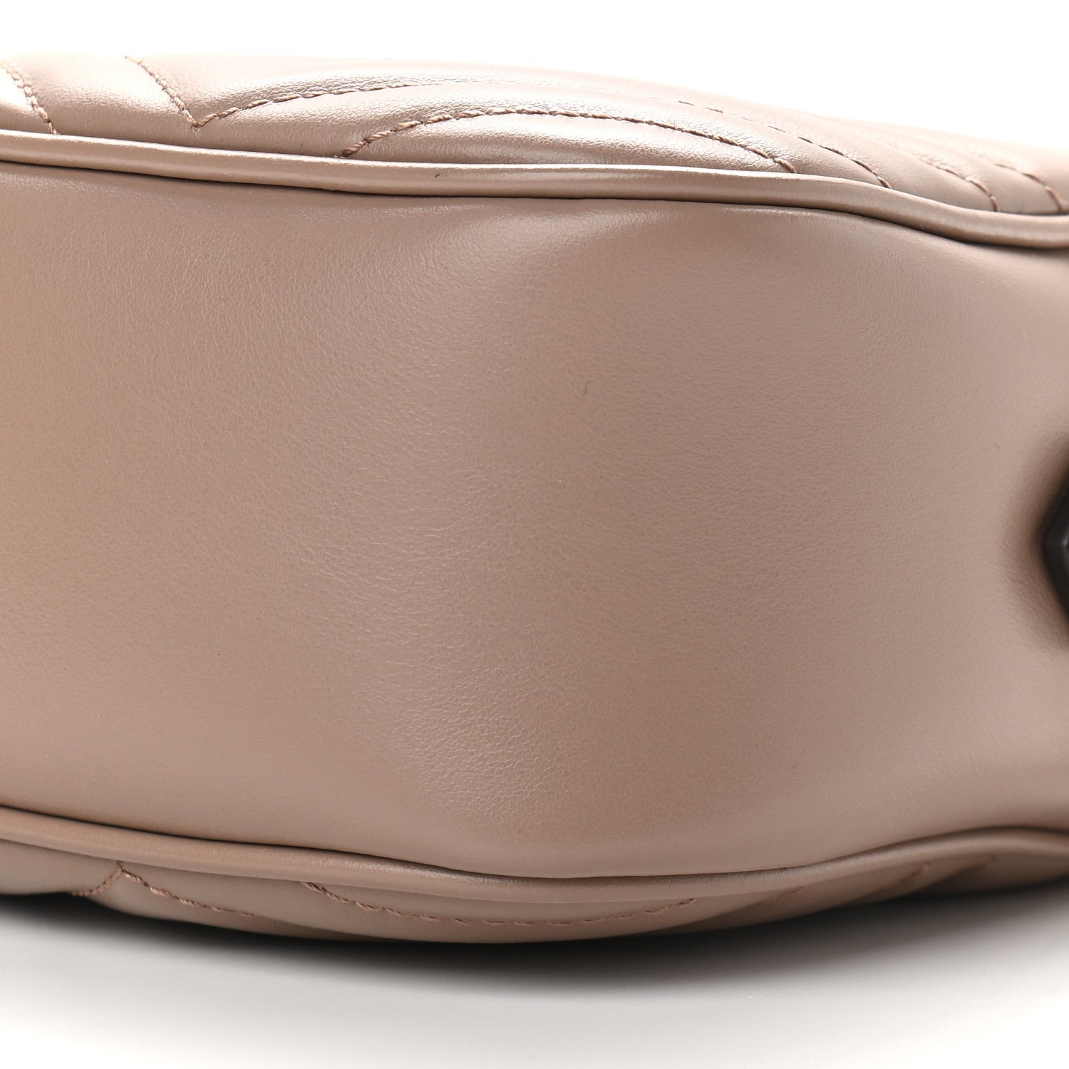 Gucci Calfskin Matelasse Small GG Marmont Chain Shoulder Bag Porcelain Rose 9 of 9