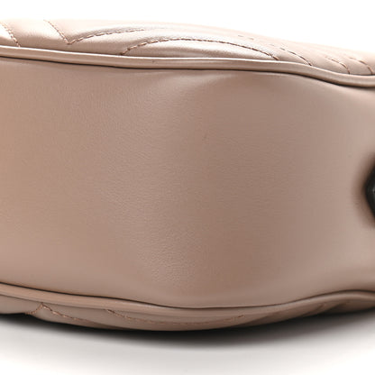 Gucci Calfskin Matelasse Small GG Marmont Chain Shoulder Bag Porcelain Rose 9 of 9