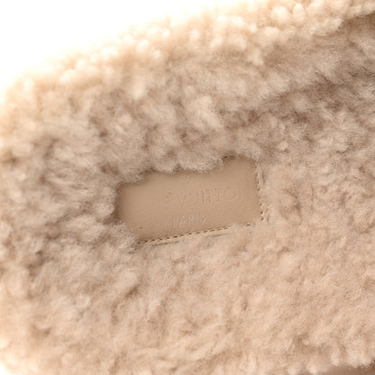 Louis Vuitton Shearling Bom Dia Flate Mules 38 Beige 5 of 9