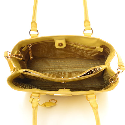 Prada Saffiano Lux Medium Tote Girasole 4 of 15