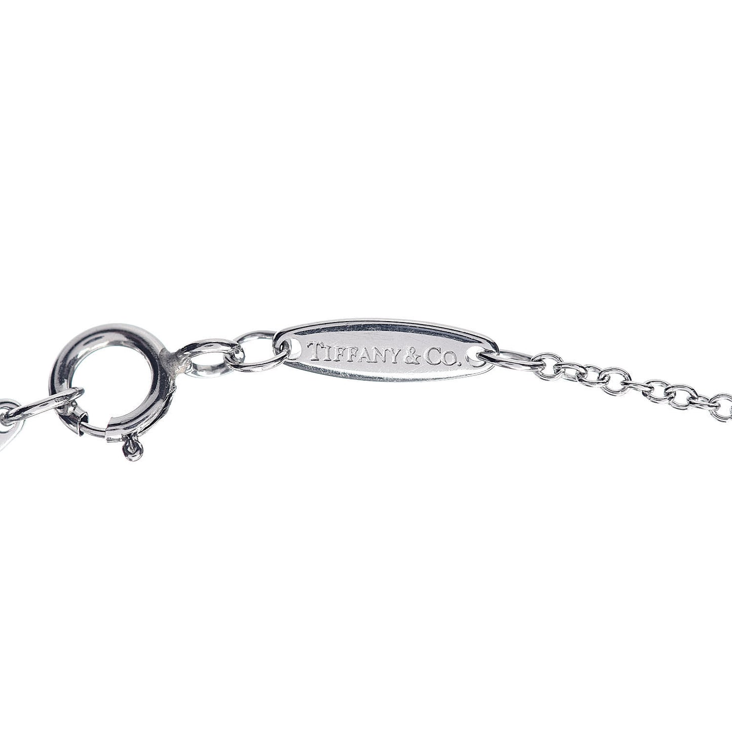 Platinum Diamond .08ct Elsa Peretti Diamonds by the Yard Pendant Necklace