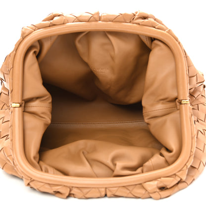 Bottega Veneta Nappa Maxi Intrecciato The Pouch Oversized Clutch Caramel 5 of 9