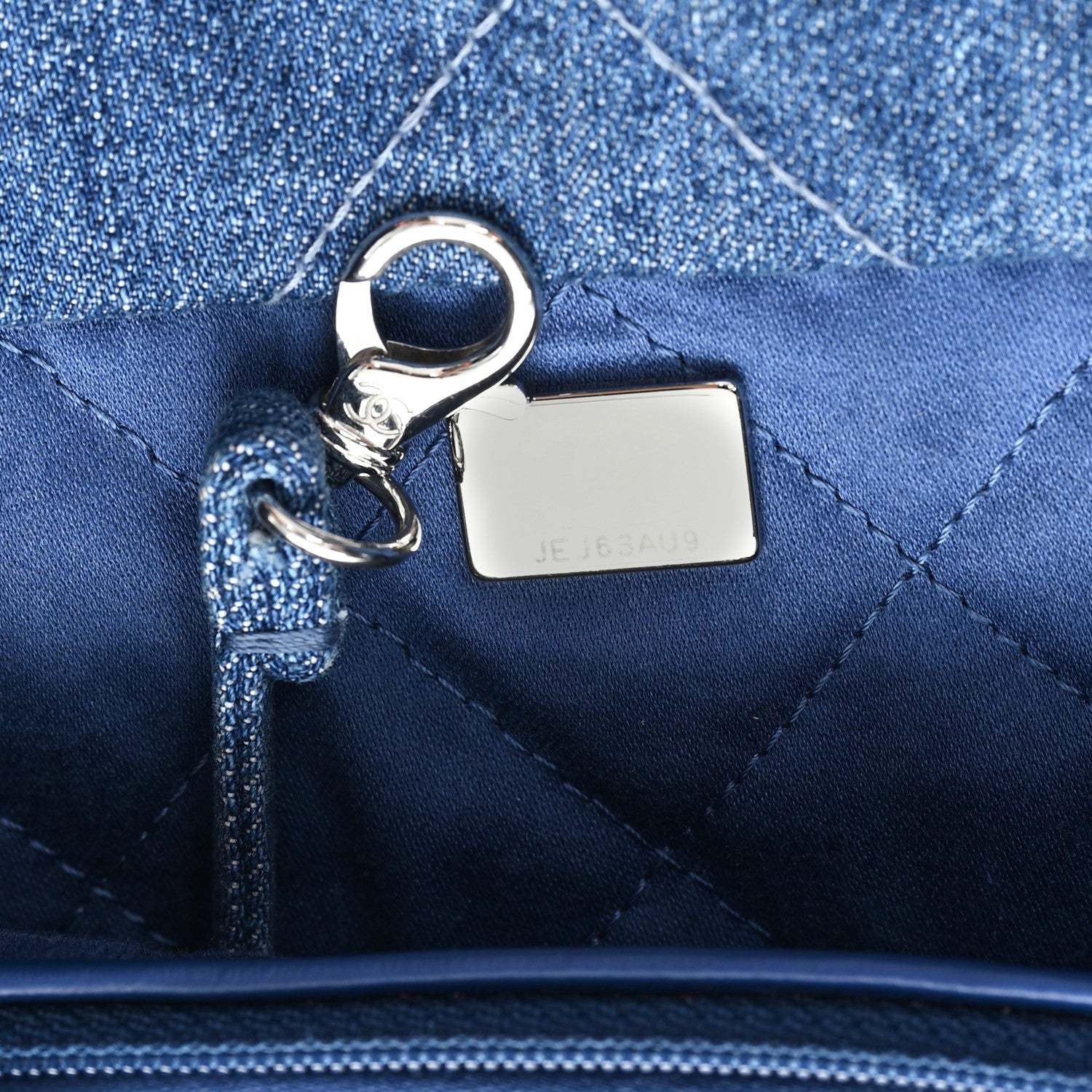 Chanel Denim Patchwork Logo Chanel 22 Blue 6 of 10