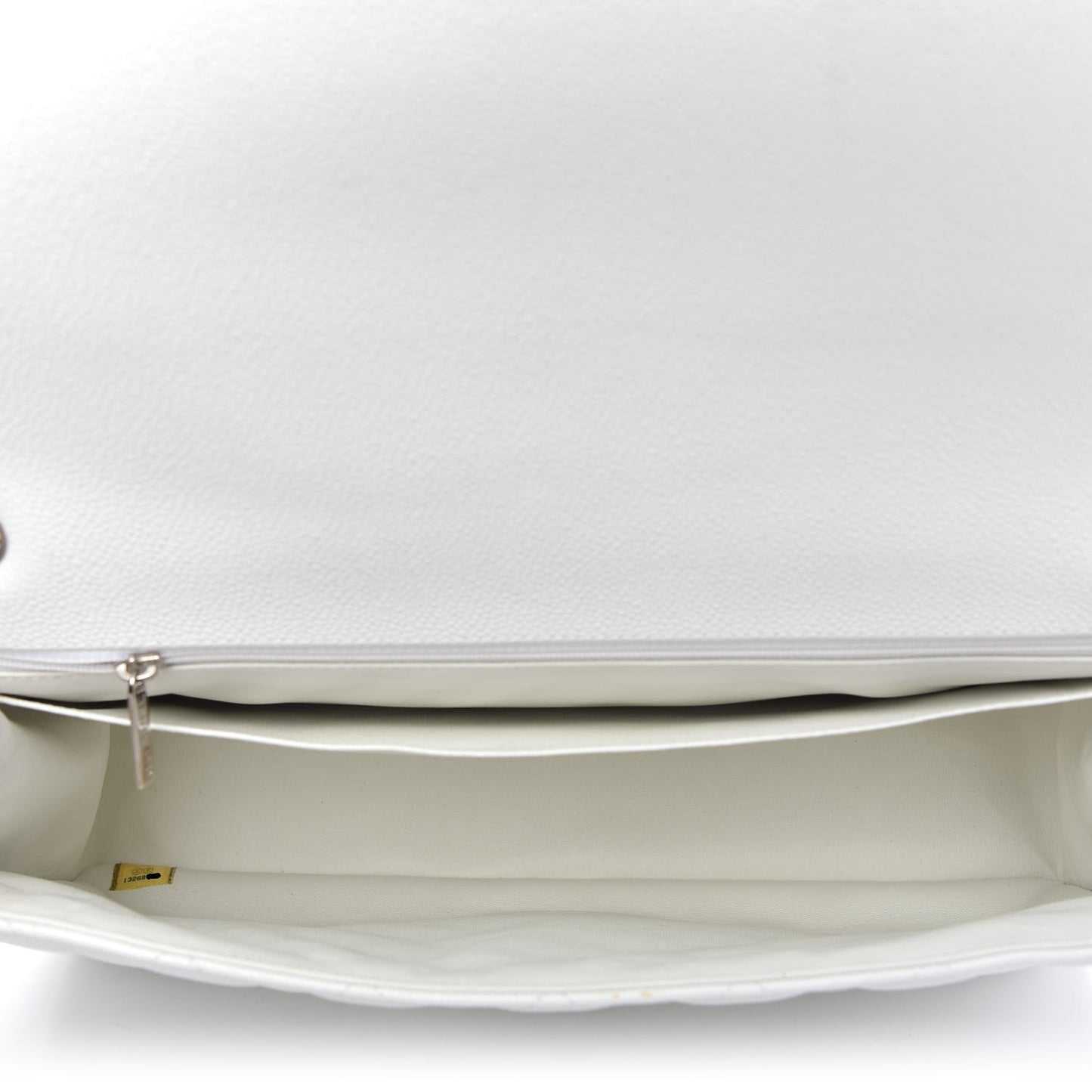 Caviar Quilted Maxi Single Flap White