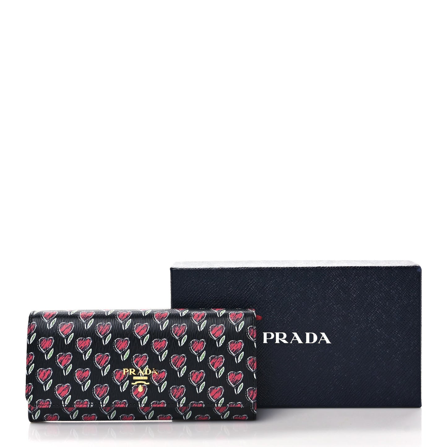 Vitello Move Love Continental Flap Travel Wallet Black