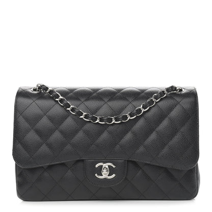 Chanel Caviar Quilted Jumbo Double Flap Black 1 of 11