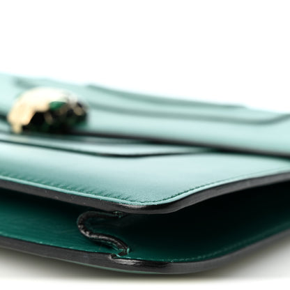 Bulgari Calfskin Serpenti Forever Shoulder Bag Emerald Green 9 of 11