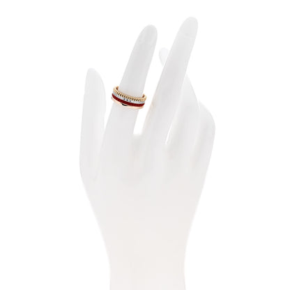 Boucheron 18K Pink Yellow White Gold PVD Diamond Small Quatre Classique Ring 52 6 Red 2 of 6