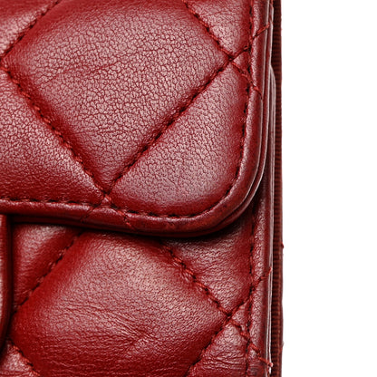 Chanel Lambskin Quilted 6 Key Holder Red 10 of 13
