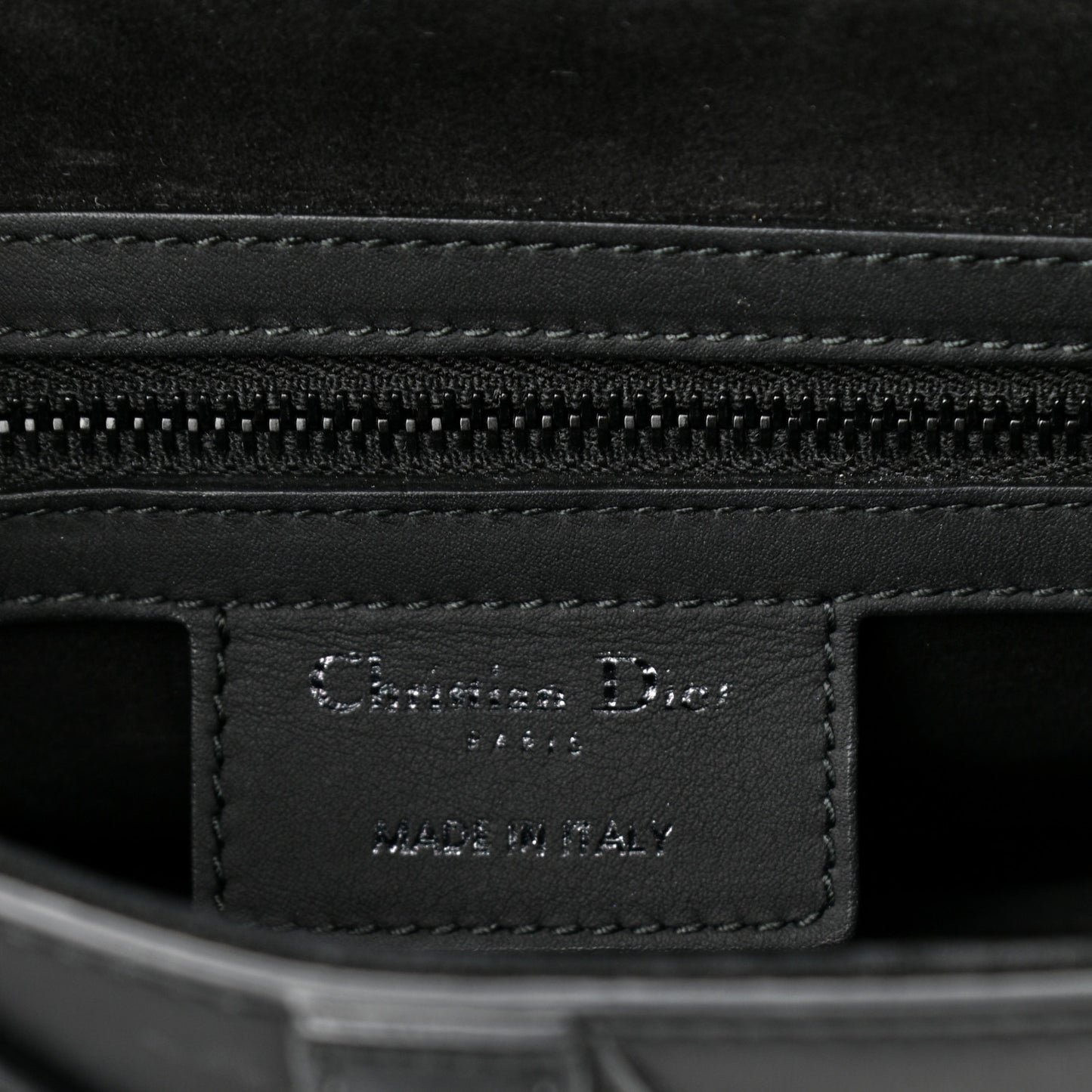 Ultra Matte Calfskin Saddle Bag Black