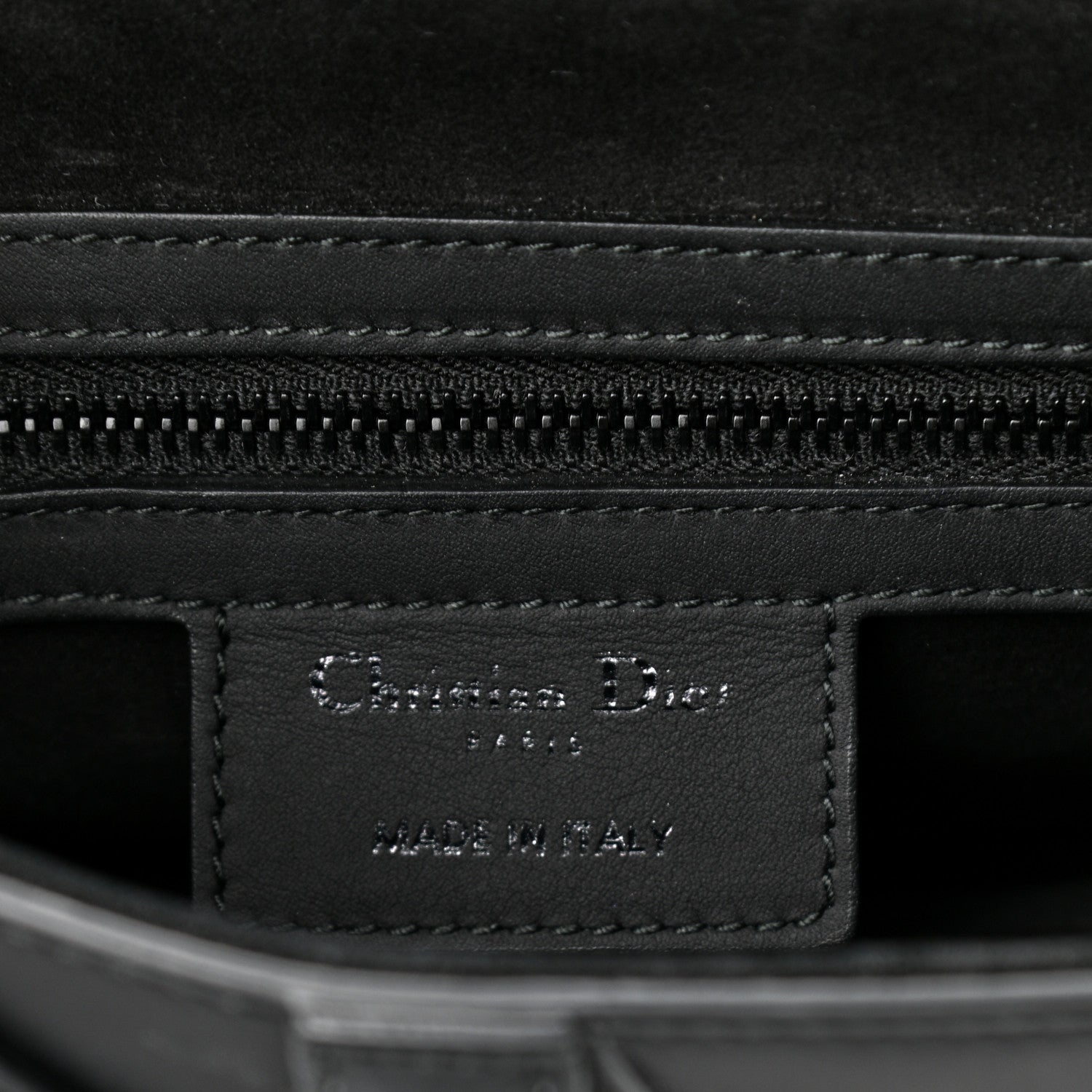 Christian Dior Ultra Matte Calfskin Saddle Bag Black 5 of 11